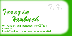 terezia hambuch business card